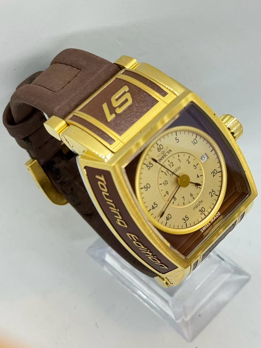 Invicta S1 Rally 12598 Men’s Swiss Made Quartz 41mm Watch New Battery Runs - Picture 4 of 12